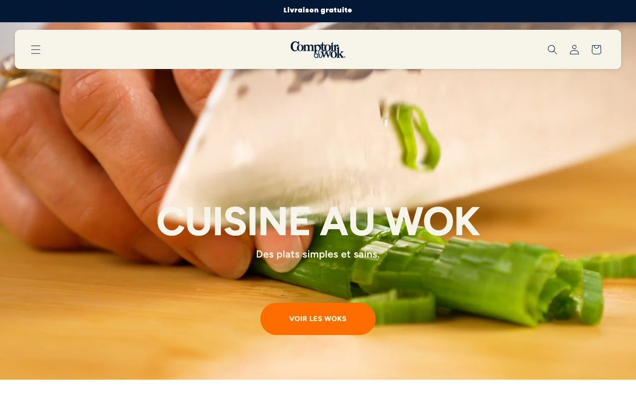 Comptoir du Wok Shopify storefront