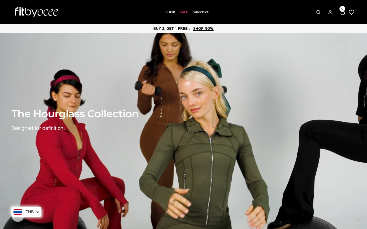 FitbyOcee desktop homepage