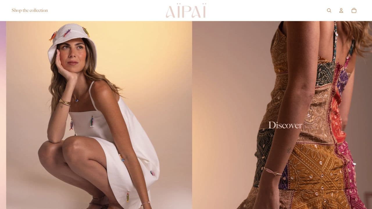 AIPAI storefront homepage