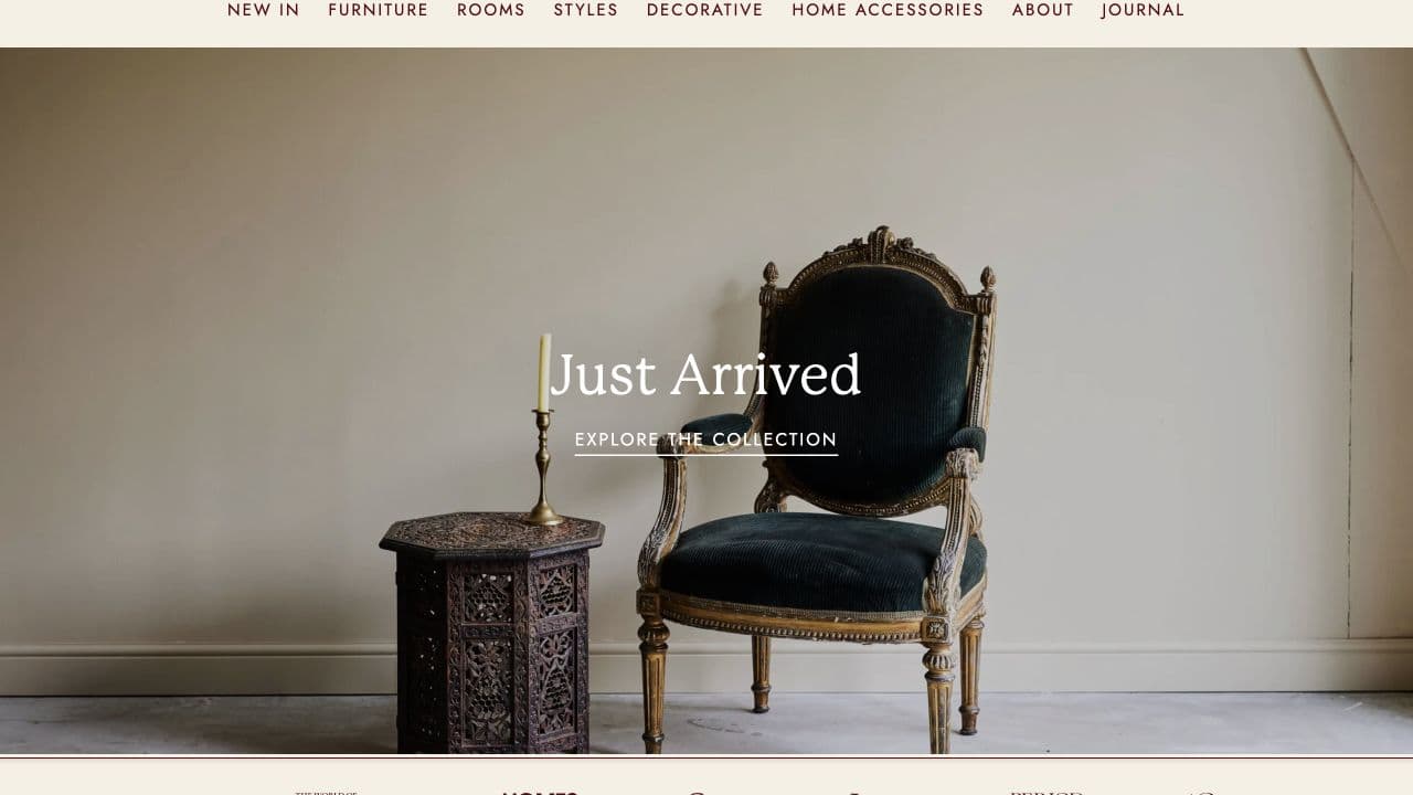 Kernow Furniture Shopify storefront designed and developed by Finstark